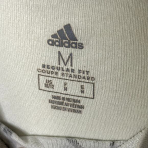 ADIDAS YOUTH CREW NECK WHITE AND BLACK SHORT SLEEVE T-SHIRT SIZE M 10-12 - Picture 3 of 6